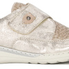 Rieker Women's Velcro Beige Combi Flat Shoes