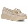 Filippo Women's Leather Moccasins Beige