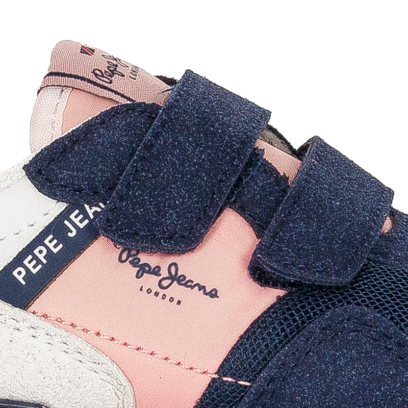 Pepe Jeans Sneakersy półbuty dziewczęce Navy London One GK