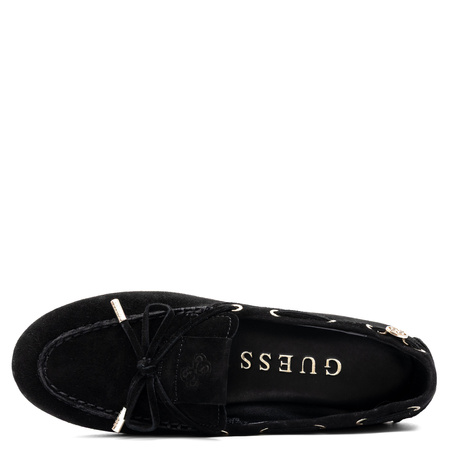 Guess Półbuty Damskie Czarne z Kokardką FLPAIS-SUE14 Black