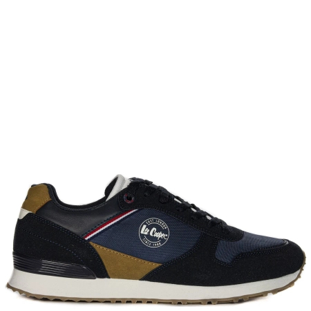Lee Cooper Navy Brown Men's Sneakers