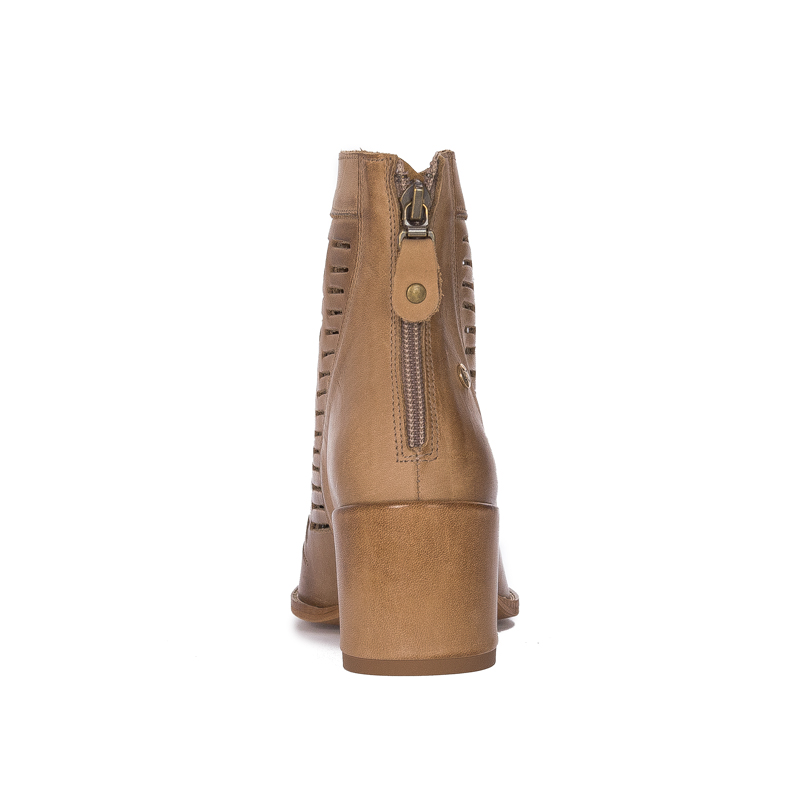 Maciejka Dark Beige Women's Lace-Up Boots