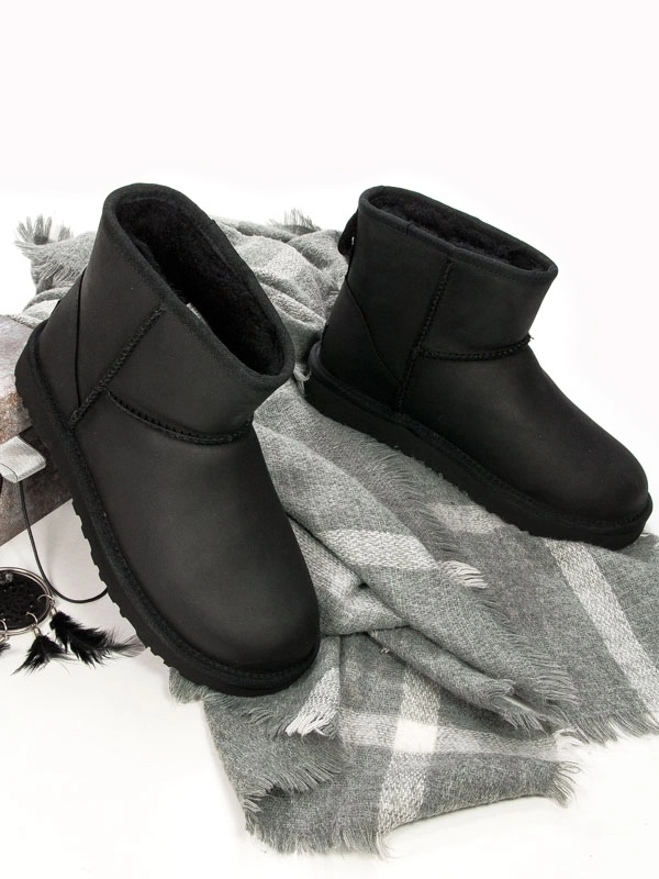 W Classic Mini Leather Black UGG 1016558 BLK