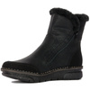 Rieker Botki damskie ocieplane Black czarne
