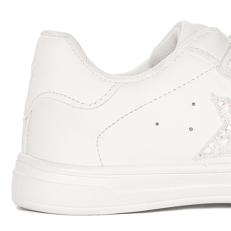 Big Star Children's girls' velcro white sneakers