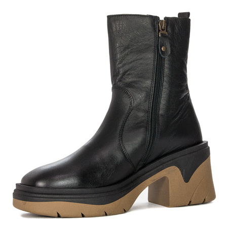 Maciejka 05746-10/00-7 Black+Dark Beige Boots