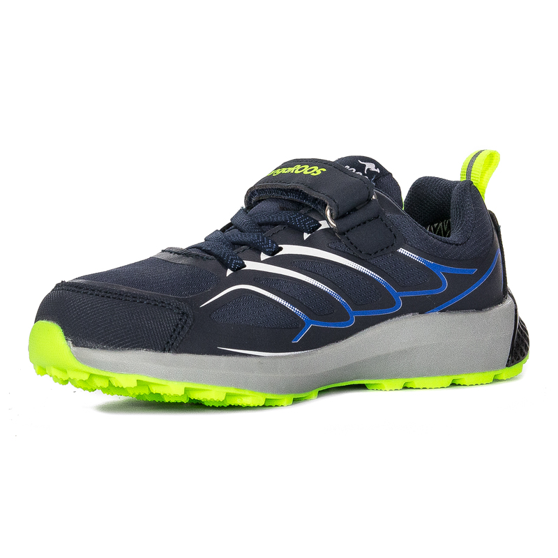 Kangaroos Sneakersy półbuty dziecięce chłopięce DK Navy/Lime