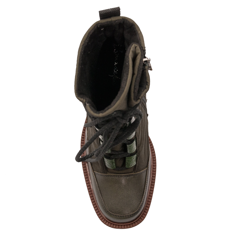 Maciejka Green Women's Lace-Up Boots