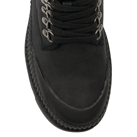 Lee Cooper Buty zimowe trekkingowe damskie Black czarne