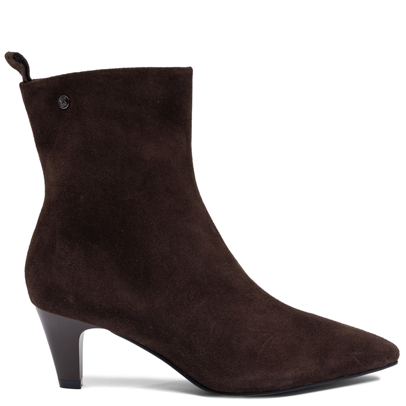 Maciejka Women's Suede Ankle Boots Block Heel Chocolate Brown K7695-02/00-7