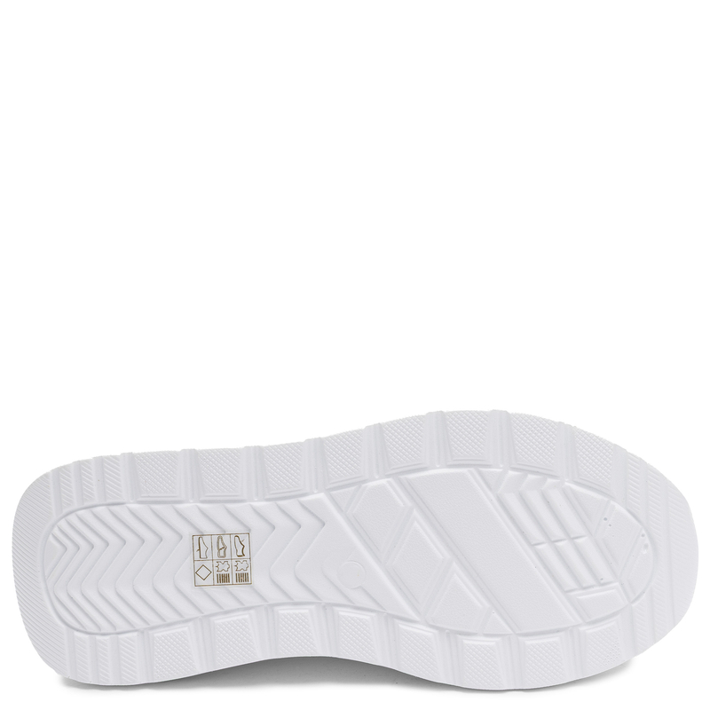 Sokolski Skórzane Sneakersy na Platformie Białe TS-W26-241-WHT