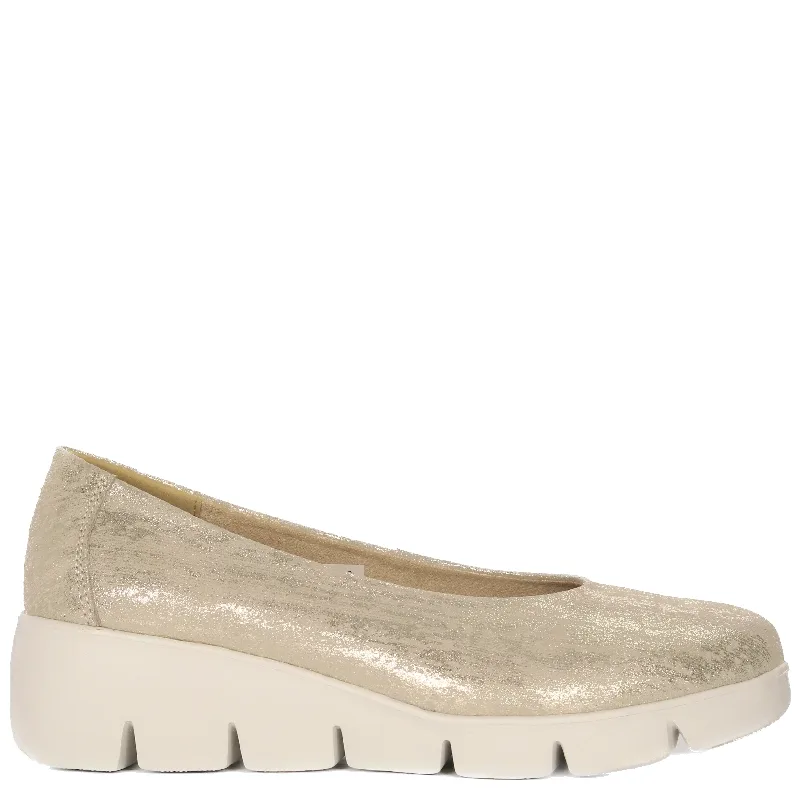 Filippo Women's Moccasins Leather Gold
