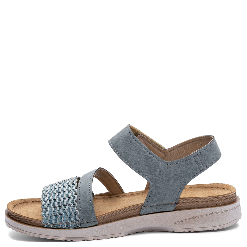 Inblu Women's Comfortable Sandals With Woven Strap Blue FA000005-LBLUE