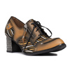 Maciejka Women's Lace-Up High-Heeled Shoes Yellow
