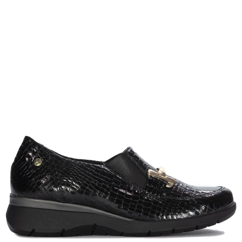 Maciejka Women's Black Leather Low Shoes