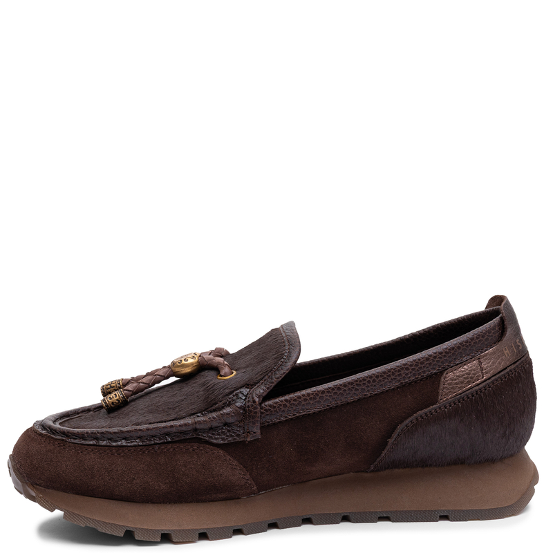 Hispanitas Comfortable Loafers Platform Shoes Chocolate Brown HI265128-ESP