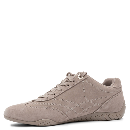 Guess Zamszowe Sneakersy Damskie Niskoprofilowe Sznurowane Beżowe FLPGABSUE12 SAND