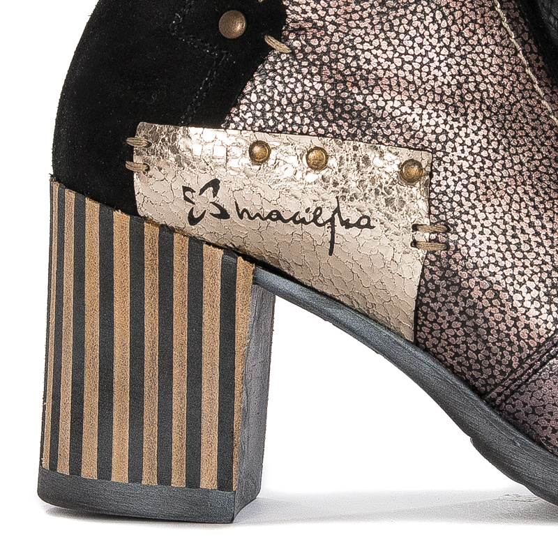 Maciejka Leather Black & Gold Boots