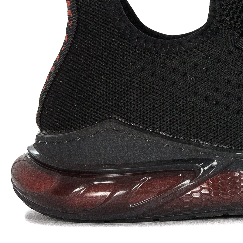GOE Sneakersy męskie na platformie Black czarne