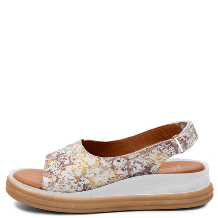 Maciejka Fashionable Leather Wedge Sandals Multicolor L7631-11/00-1