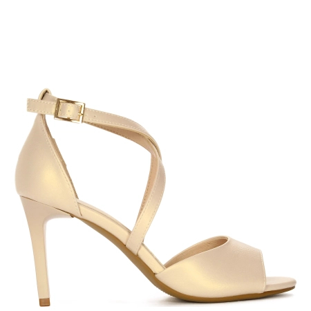 Sergio Leone Women's Sandals Beige Pearl