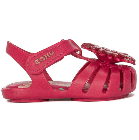 Zaxy Daisy Baby Children's Sandals with Velcro Dark Pink