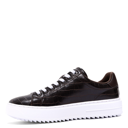 Guess Kroko Sneakersy Na Platformie Czekoladowy Brąz FLFD15PEL12-DBR
