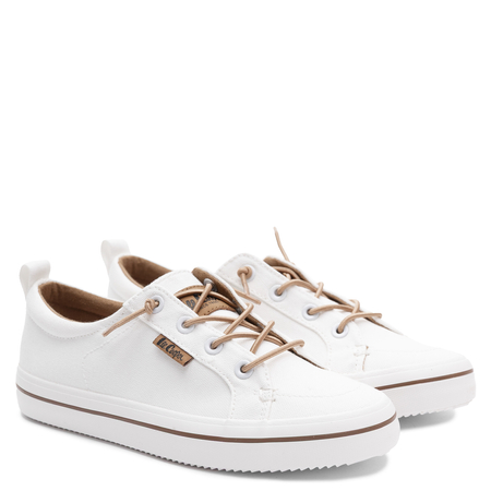 Lee Cooper Modne Wsuwane Trampki Z Elastycznymi Sznurówkami Białe LCW-26-02-4058L