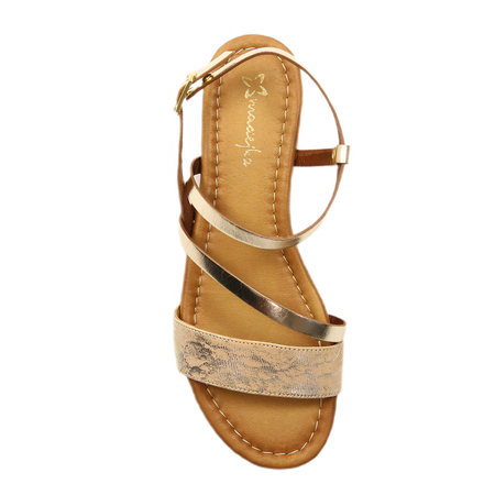 Maciejka Women's Leather Sandals Gold