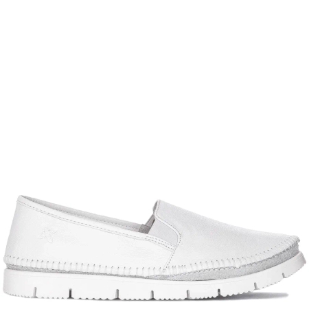 Maciejka 03512-26/00-5 White Flat Shoes