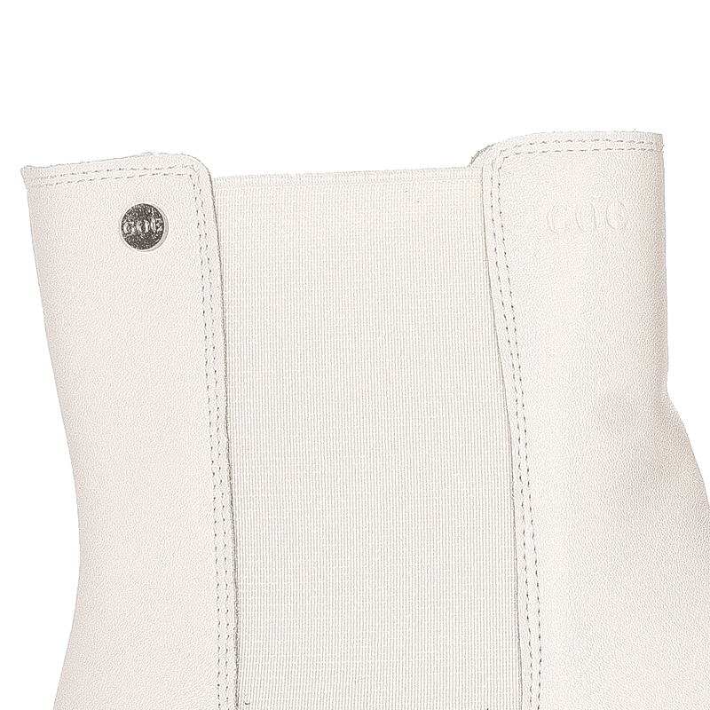 GOE Women's warm leather white boots