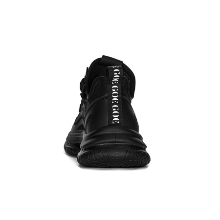 GOE Sneakersy męskie na platformie Black czarne