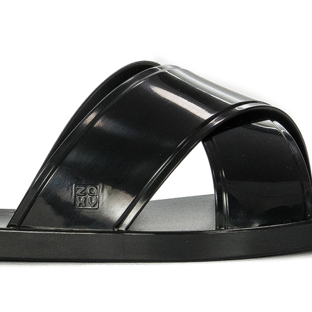 Zaxy Klapki damskie Unica Slide AD Black Czarne