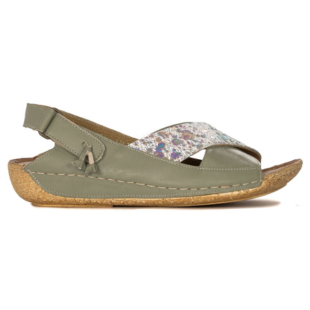 Maciejka Pistachio Leather Sandals