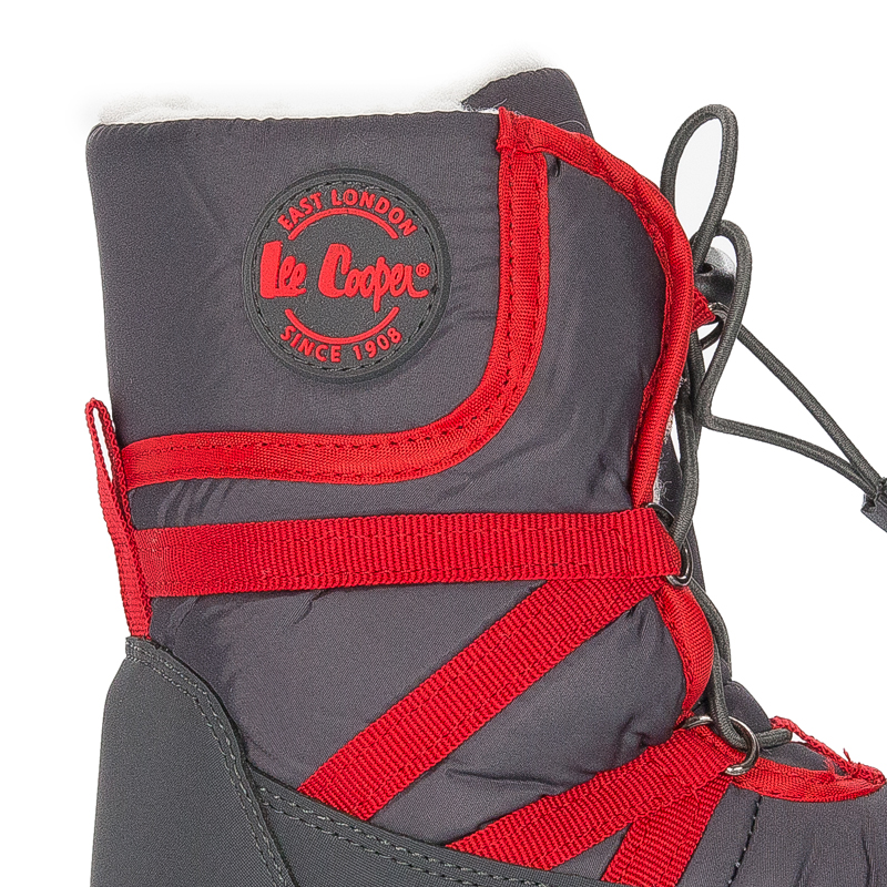 Lee Cooper Śniegowce botki dziecięce chłopięce Grey szare