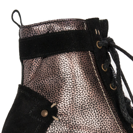 Maciejka Leather Black & Gold Boots