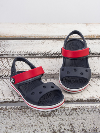 Crocs Sandały Dziecięce Navy Red Crocband