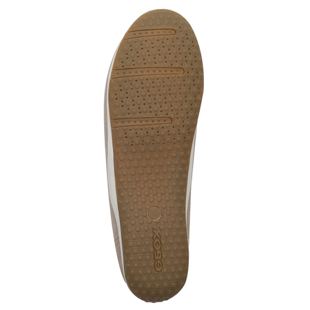 Geox Women's leather moccasins beige Lt Taupe