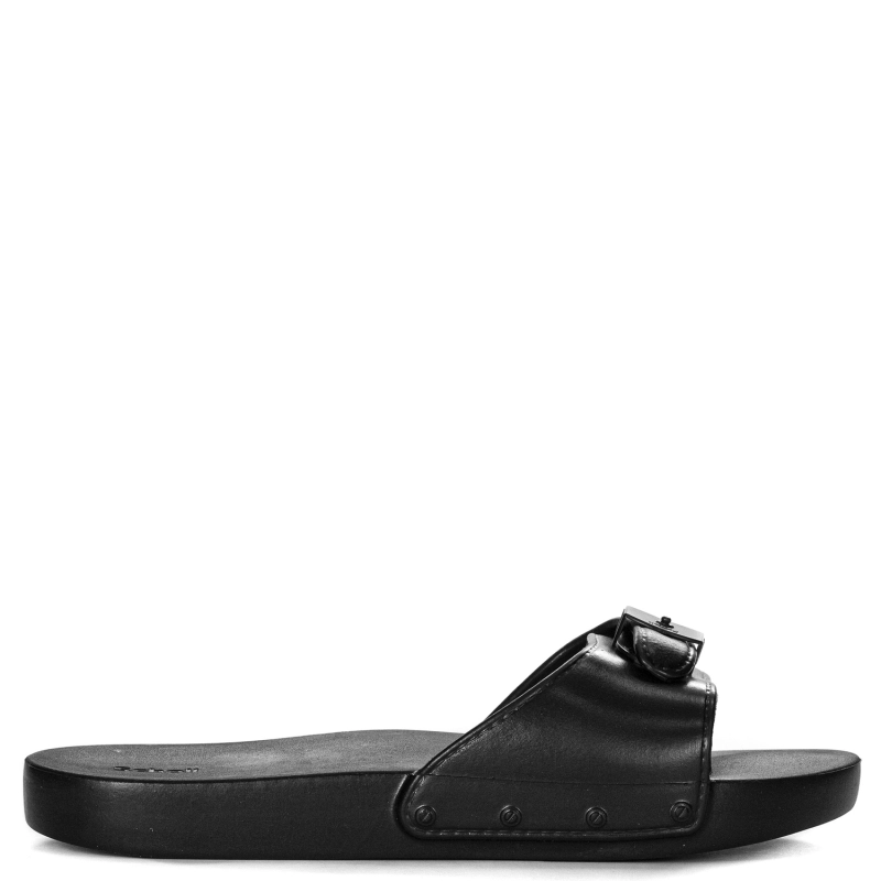 Scholl Klapki damskie Pescura Flat Aqua Black