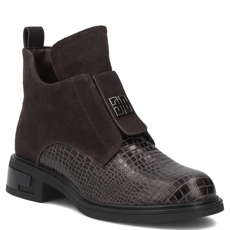 Filippo Leather Ankle Boots Brown DBT8201-26-DBR