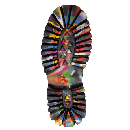 T. Sokolski Botki Na Platformie Damskie Z Tęczową Podeszwą Czarny CH-Z25-84-BLK