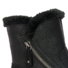 Rieker Botki damskie ocieplane Black czarne