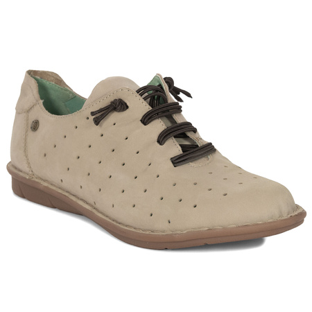 Maciejka Women's Leather Half Shoes Beige