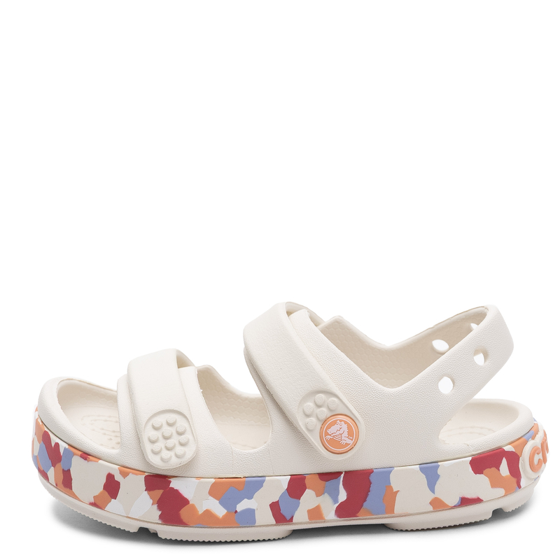 Crocs Classic Marbled Sandal Sandały Dziecięce Wzorzysta Podeszwa Beżowe 212528-2MK