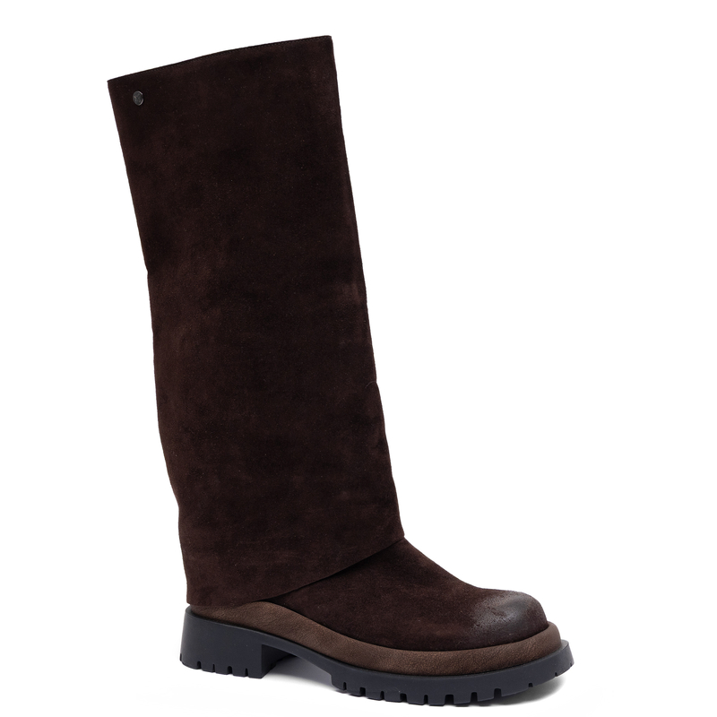 Maciejka Leather Warm-Lined Tall Brown Boots K7723-02/00-7