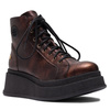 Maciejka Women's Leather Shoes Metallic Brown