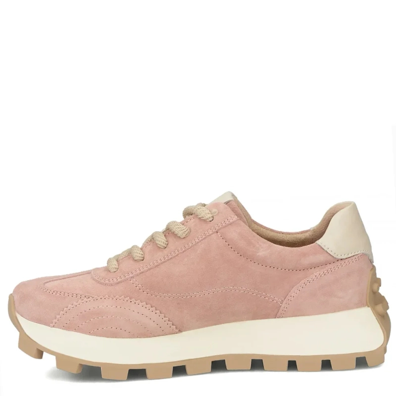 Filippo Skórzane Sneakersy Damskie Na Platformie Różowe DP7498-26-PI