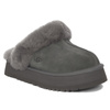UGG Kapcie damskie na platformie Disquette Charcoal