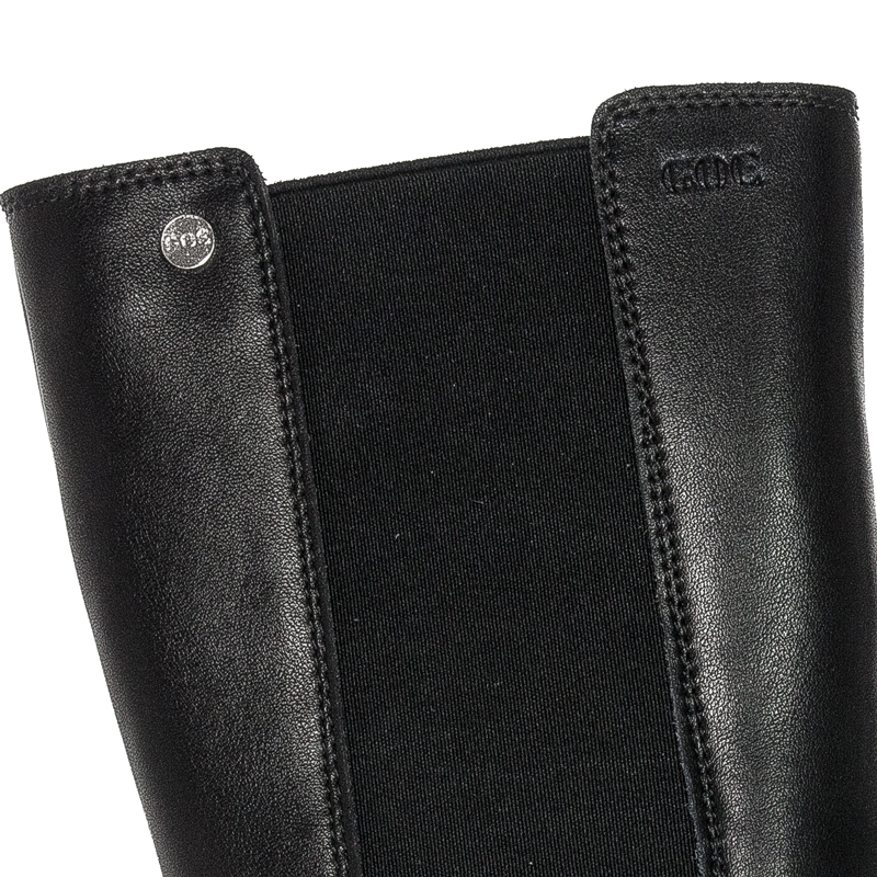 GOE Women's warm leather black boots