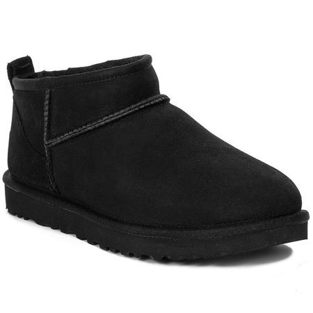 UGG 1116109 BLK W CLASSIC ULTRA MINI Black Boots